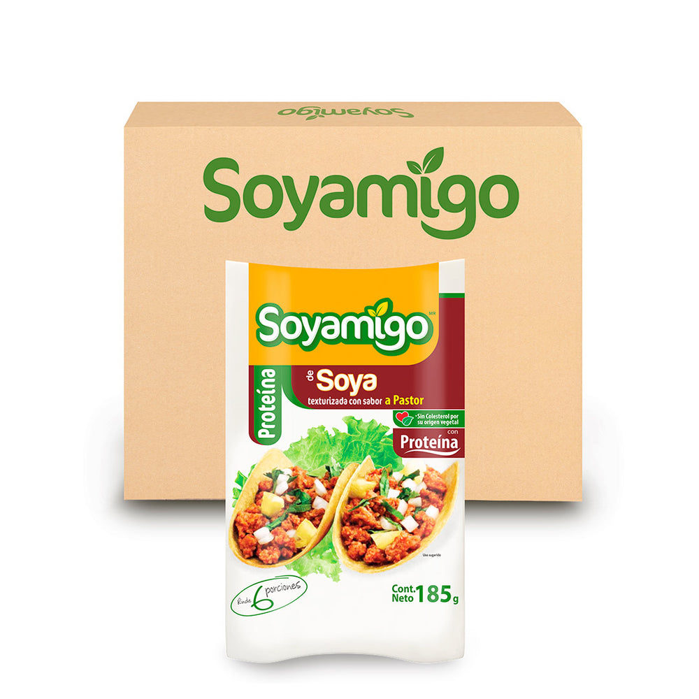 Caja de 24 Piezas Soyamigo Soya sabor Pastor 185 g
