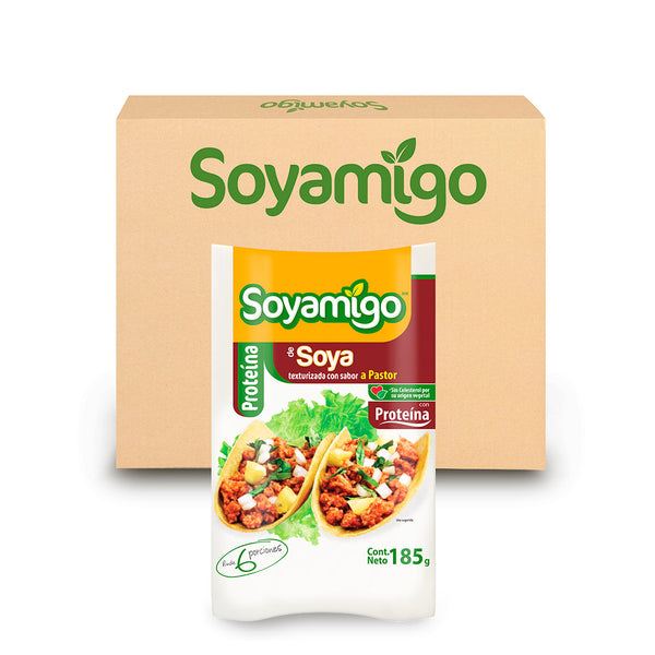 Caja de 24 Piezas Soyamigo Soya sabor Pastor 185 g