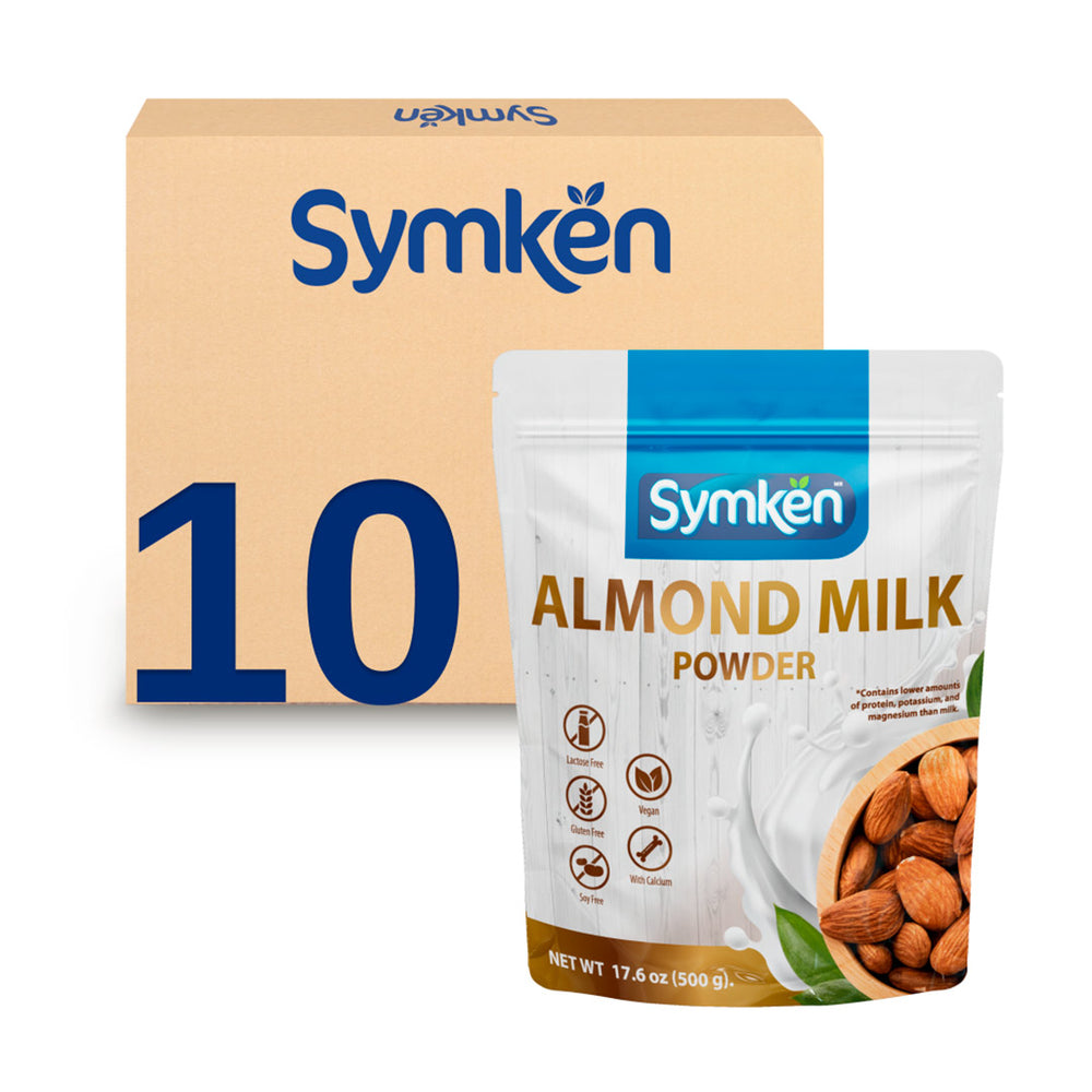 Caja de 10 Piezas Symkën Almendra Pura Sin Soya 500 g